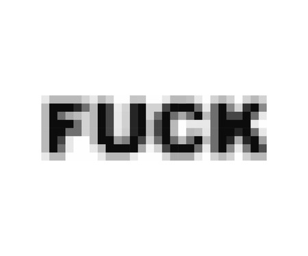 Fuck pixel art blurred. pixmaps represent . Vector illustrationのイラスト素材