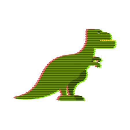 Halogram of dinosaur tyrannosaurus. Fantastic technology of future. Prehistoric predator. Vector illustration
のイラスト素材