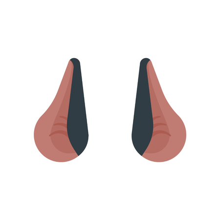Ears bat isolated template. Night animal Vector illustration
のイラスト素材