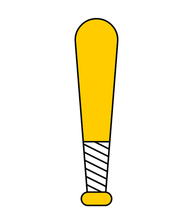 Baseball bat isolated. Sports stick vector illustration
のイラスト素材