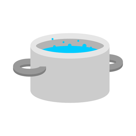 Water pan isolated. Kitchen Utensils Vector Illustrationのイラスト素材