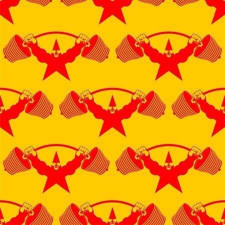 Strong star pattern seamless. fitness and bodybuilding background 
のイラスト素材