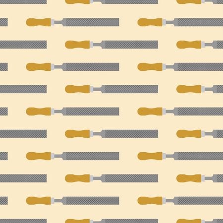 Metal file pattern seamless. Rasp tool background. vector textureのイラスト素材