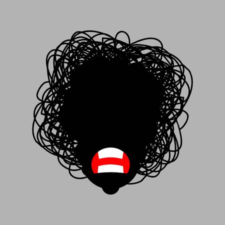 Stress Human concept. stressful situations. mental traumaのイラスト素材