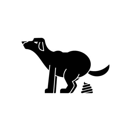 Dog poop isolated. Pet shit. vector illustrationのイラスト素材