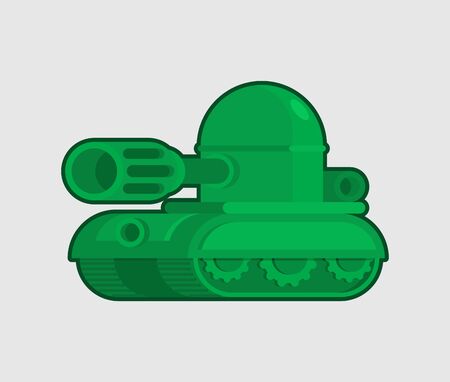 Cartoon Tank isolated. War machine toy. vector illustrationのイラスト素材