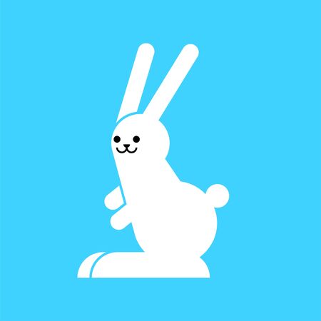 Hare icon cartoon isolated.Â rabbit vector illustration animalのイラスト素材
