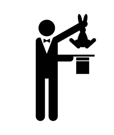 Magician sign icon. Hat and hare trick
Â のイラスト素材