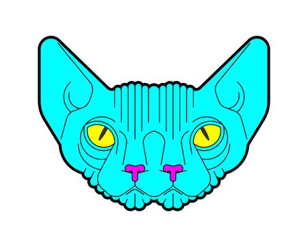 Cat Monster. Pet alien. Home animal Multi-eyedÂ のイラスト素材