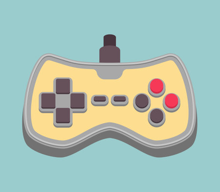 Retro gamepad for video games. vector illustrationのイラスト素材