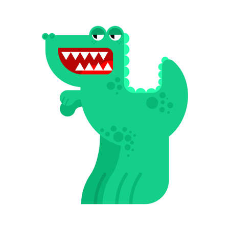 Cute dinosaur. funny dino. Pretty Tyrannosaurus vector illustrationのイラスト素材