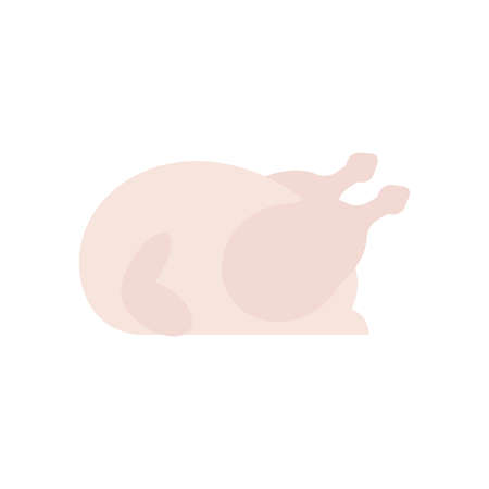 Raw chicken carcass.のイラスト素材