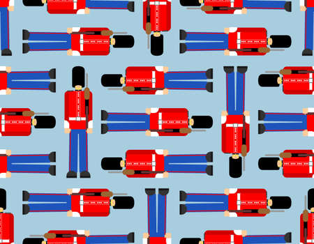 Beefeater British Royal Guardsman pattern seamless. sentry grenadier in bear hat background.のイラスト素材