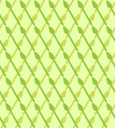 Asparagus bunch pattern seamless. grass edible background. vector textureのイラスト素材