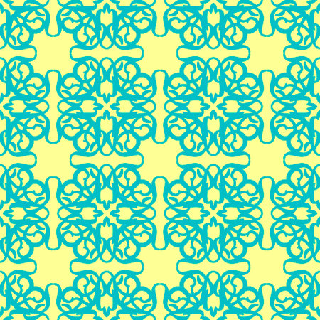 Kazakh ornament Pattern seamless. Traditional Kazakhstan Backgroundのイラスト素材