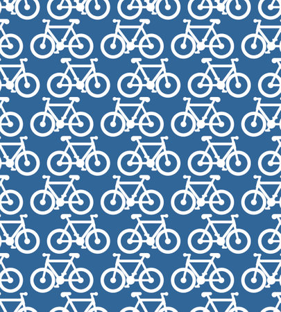 Bike Pattern seamless. bicycle Background. vector textureのイラスト素材