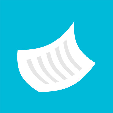 Document falls isolated. Sheet of paper fliesのイラスト素材