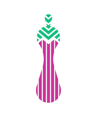 Eggplant geometric symbol. vegetable sign. vector illustrationのイラスト素材