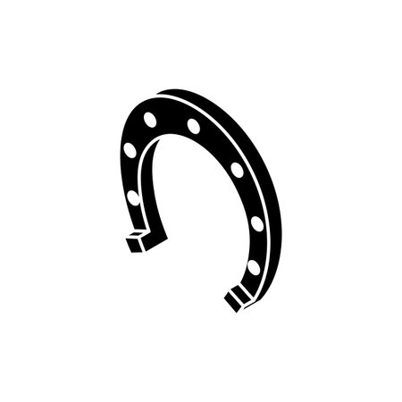 Horseshoe icon sign. Horseshoe Vector illustrationのイラスト素材