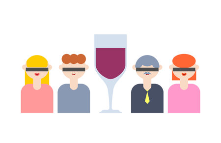 Alcoholics Anonymous Club sign logo. People and alcohol. Concept for meeting of people with alcoholism iconのイラスト素材