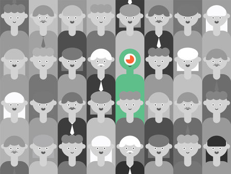Reptilians and people Pattern seamless. Green alien and ordinary people Backgroundのイラスト素材