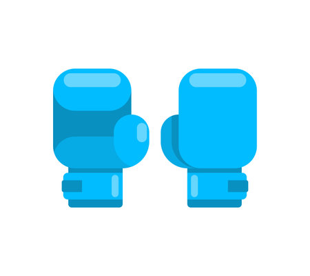 Boxing glove isolated. boxing accessory. Boxer uniformのイラスト素材