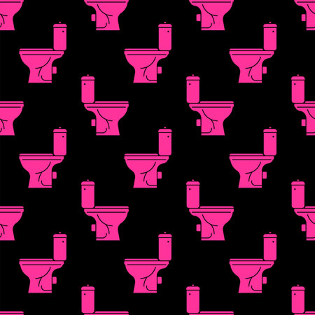 Toilet pot pattern seamless. WC background. Toilet textureのイラスト素材