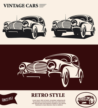 Vintage car labelのイラスト素材