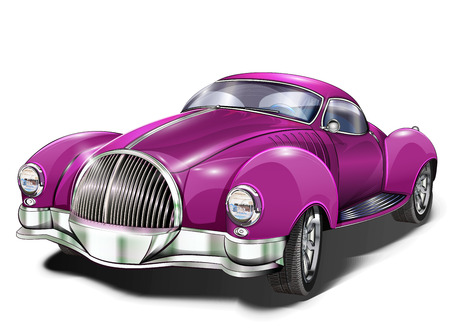 Retro car.のイラスト素材