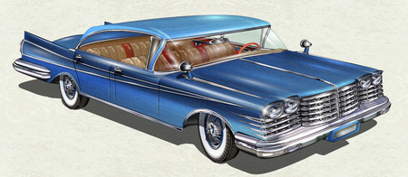 Vintage Car.のイラスト素材