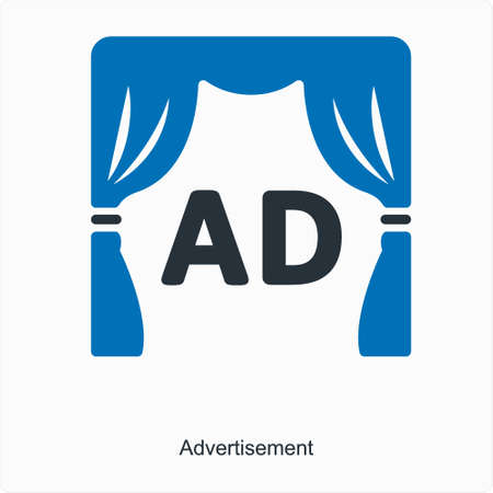 These are Black and Blue Mix Business Iconsのイラスト素材