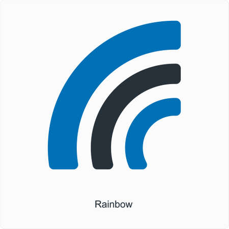 These are Black and Blue Mix Iconsのイラスト素材