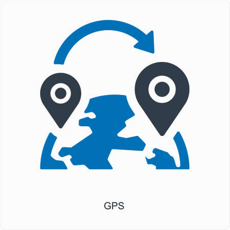 These are Black and Blue Mix Iconsのイラスト素材