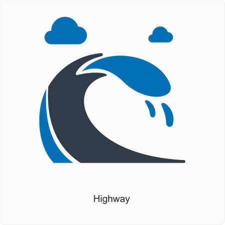 These are Black and Blue Mix Iconsのイラスト素材