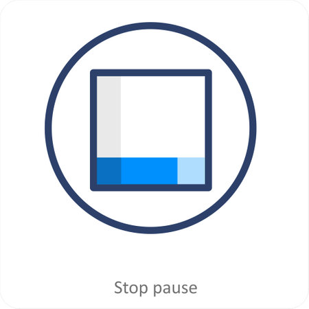 These are media black and blue iconsのイラスト素材