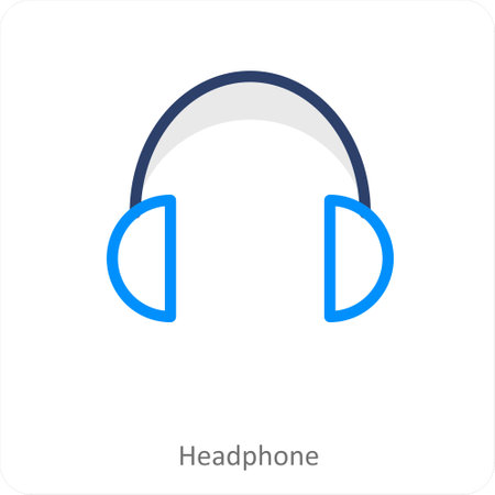 These are media black and blue iconsのイラスト素材