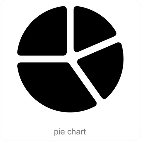 These are black filled diagram and report iconsのイラスト素材