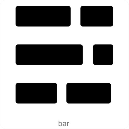 These are black filled diagram and report iconsのイラスト素材