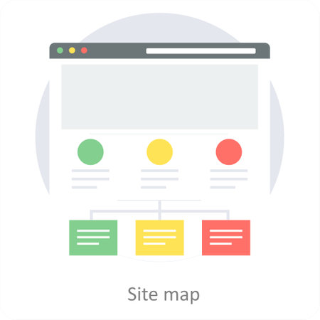 These are Seo and Development circle iconsのイラスト素材