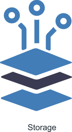 This is Black and Blue Big data Iconのイラスト素材