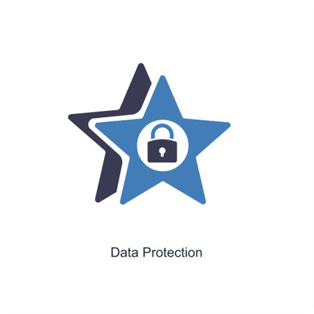 These are Black Filled GDPR Iconsのイラスト素材