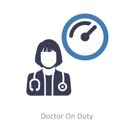These are black and blue Medical set 1 iconsのイラスト素材