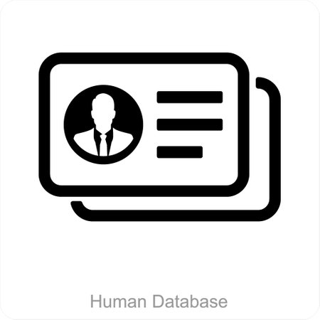 These are Black Filled Human Resource iconsのイラスト素材