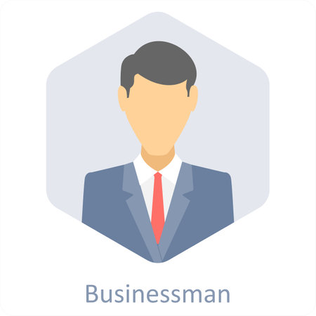 This is Business Hexagon Iconのイラスト素材