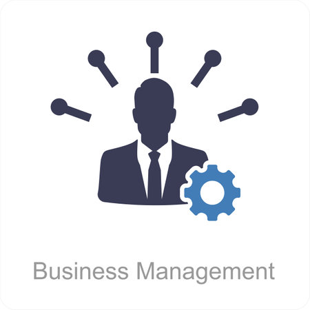 This is beautiful handcrafted pixel perfect Black and Blue Glyph Business iconのイラスト素材