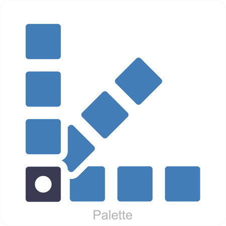 This is beautiful handcrafted pixel perfect Black and Blue Glyph Build iconのイラスト素材