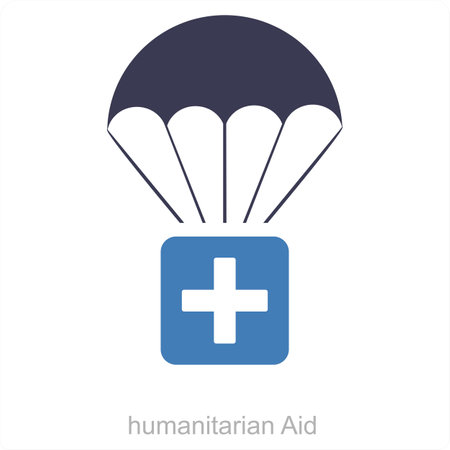 This is beautiful handcrafted pixel perfect Black and Blue Glyph Charity and Donation iconのイラスト素材