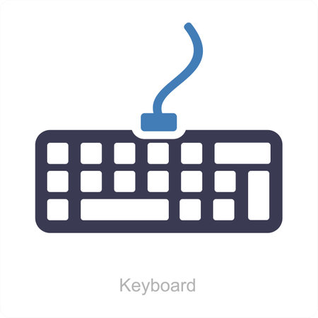 This is beautiful handcrafted pixel perfect Black and Blue Gyph Computer parts iconのイラスト素材