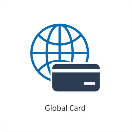This is beautiful handcrafted pixel perfect Black And Blue Glyph Business iconのイラスト素材