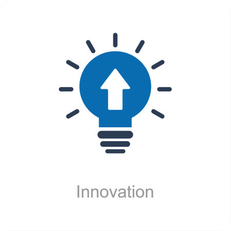 Innovation and idea icon conceptのイラスト素材